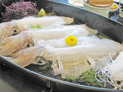 甘みと鮮度が抜群の呼子のイカ