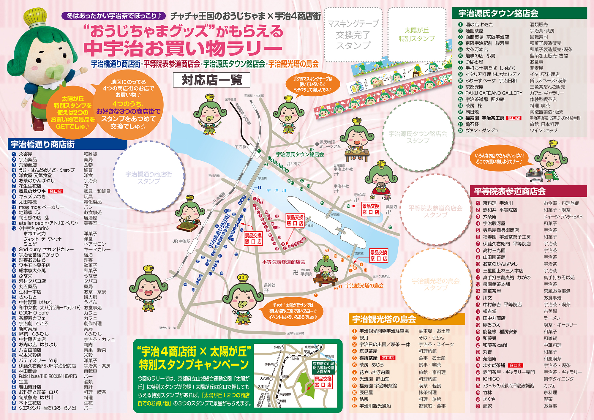 中宇治お買物ラリー 実施 おうじちゃまグッズも 旬刊旅行新聞 株式会社旅行新聞新社