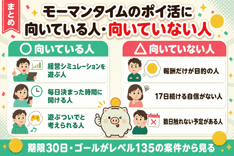向いている人と向いていない人の比較図