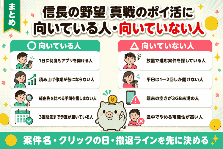 向いている人と向いていない人の比較