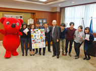 女子旅で成田ブームを、学生が森田知事を表敬訪問