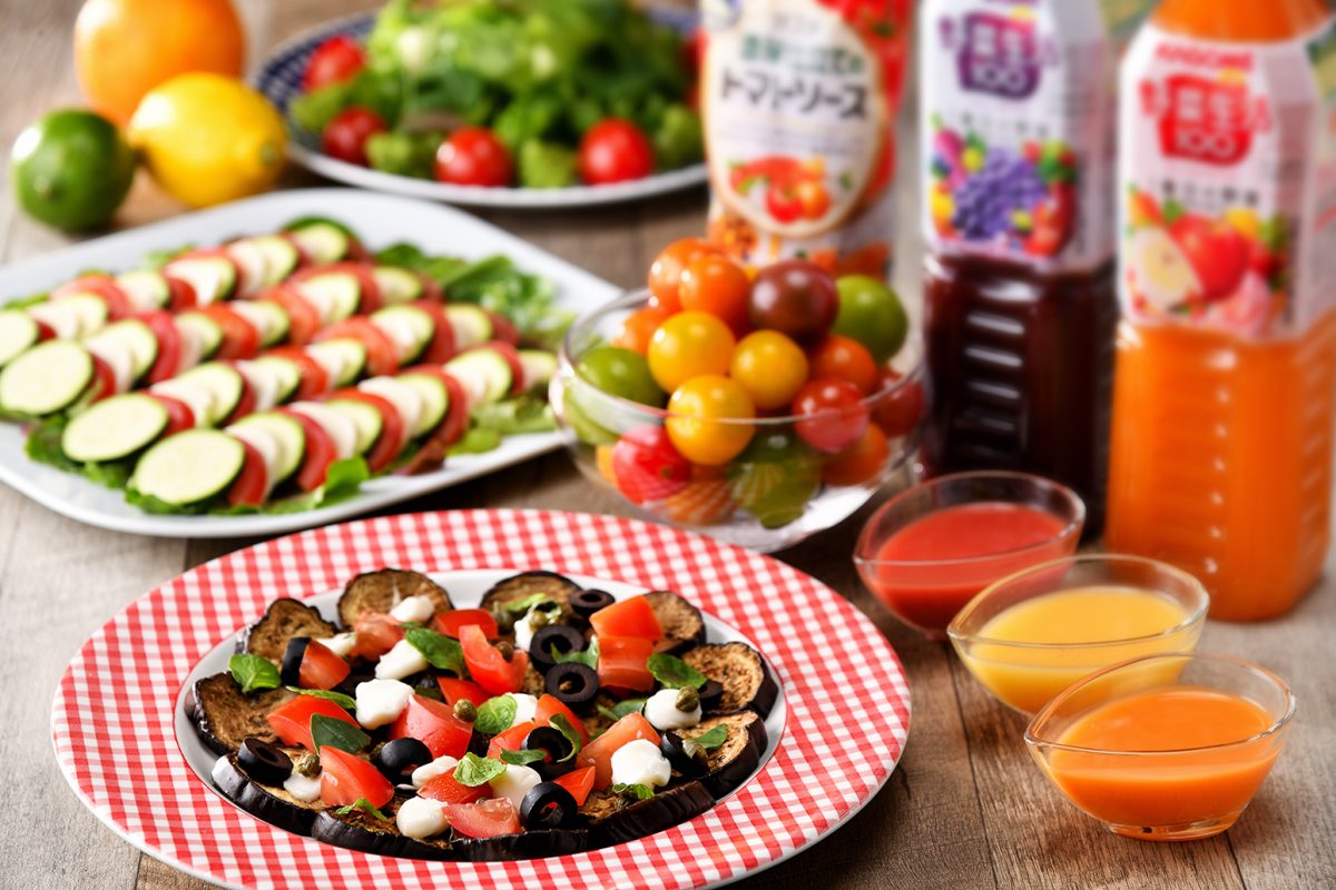 1日あたりの野菜の平均摂取量350㌘相当を楽しく食べよう　新宿プリンスホテルで８月からカゴメマルシェを開催