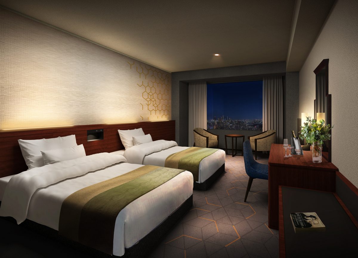 リーガロイヤル、21～23階客室を改修　小倉の街灯りをデザインに取り込む