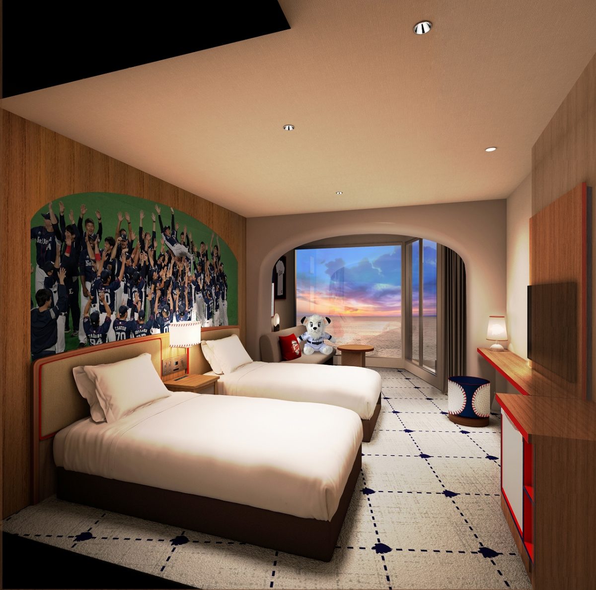 日南海岸 南郷プリンスホテル、埼玉西武ライオンズをコンセプトとしたホテルに一新