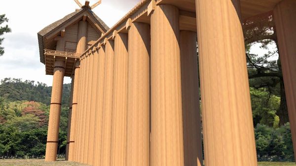 凸版印刷、ARとVRで再現　古代出雲大社の高層神殿