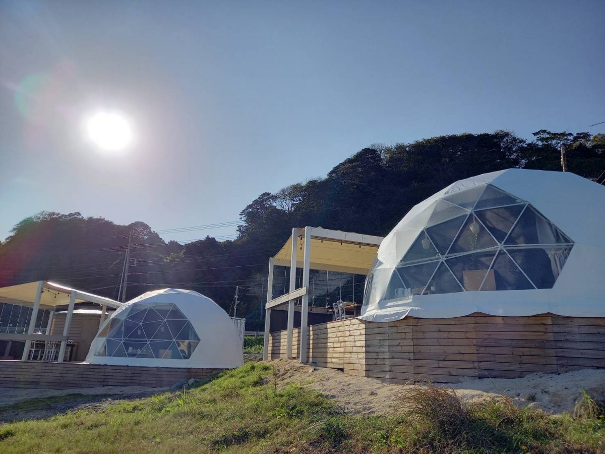 温泉風呂を併設　「グランピングヴィレッジIBARAKI」開業　