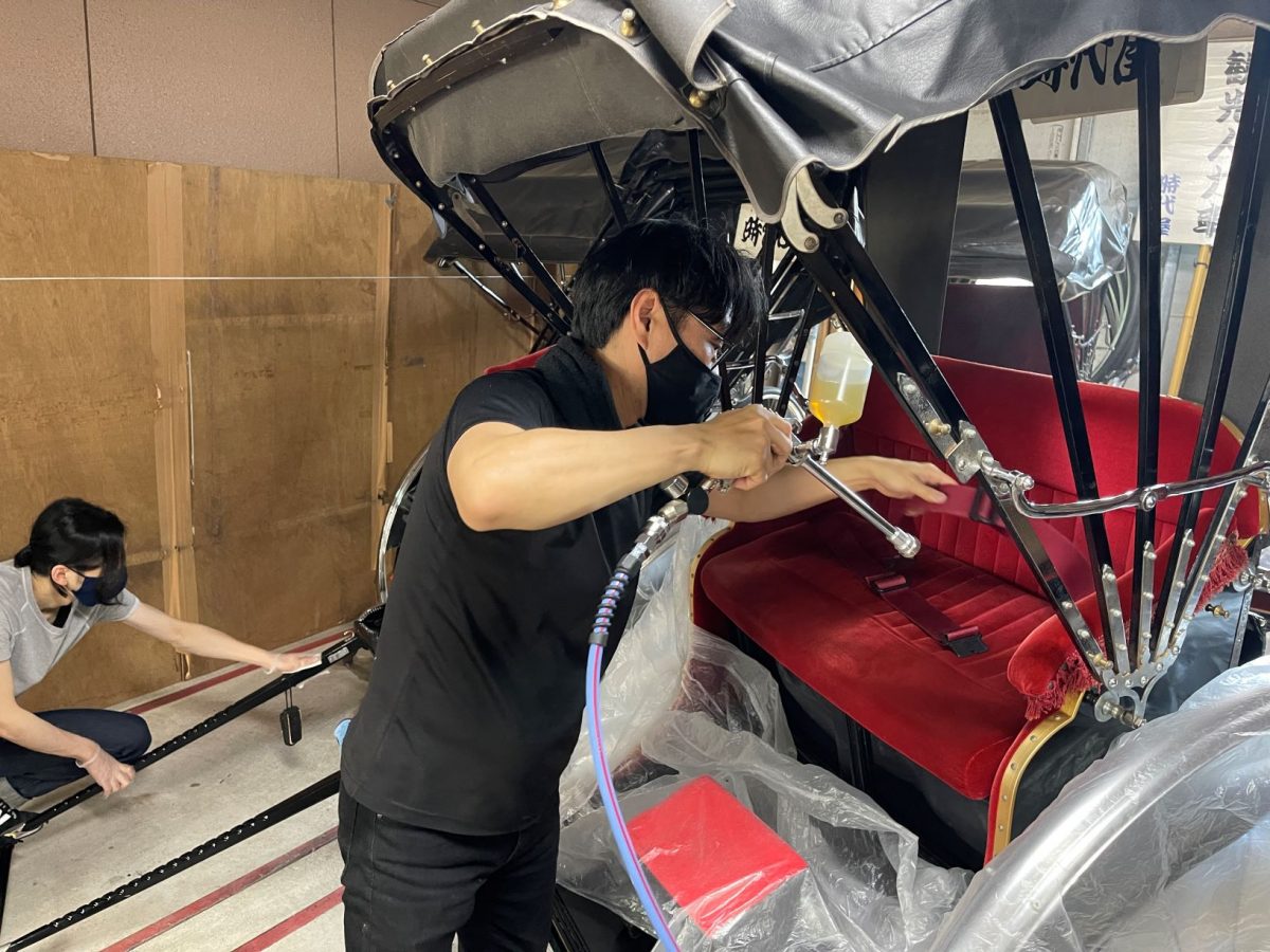 浅草・時代屋が菌滅人力車を導入　地元企業と異業種コラボ