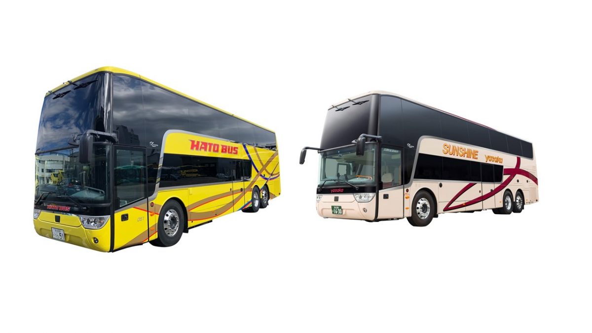 vs 東京ヤサカ観光バス　はとバス「『アストロメガ』大解剖！整備工場見学と外国製２階建てバス乗り比べ」コース売り出す