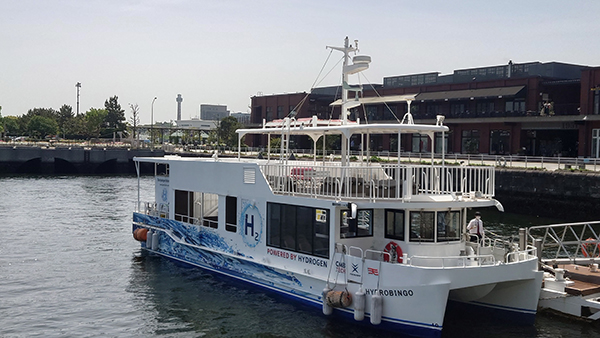 ポートサービス、世界初の水素混焼エンジン搭載小型旅客船「ハイドロびんご」での横浜港クルーズ運航へ