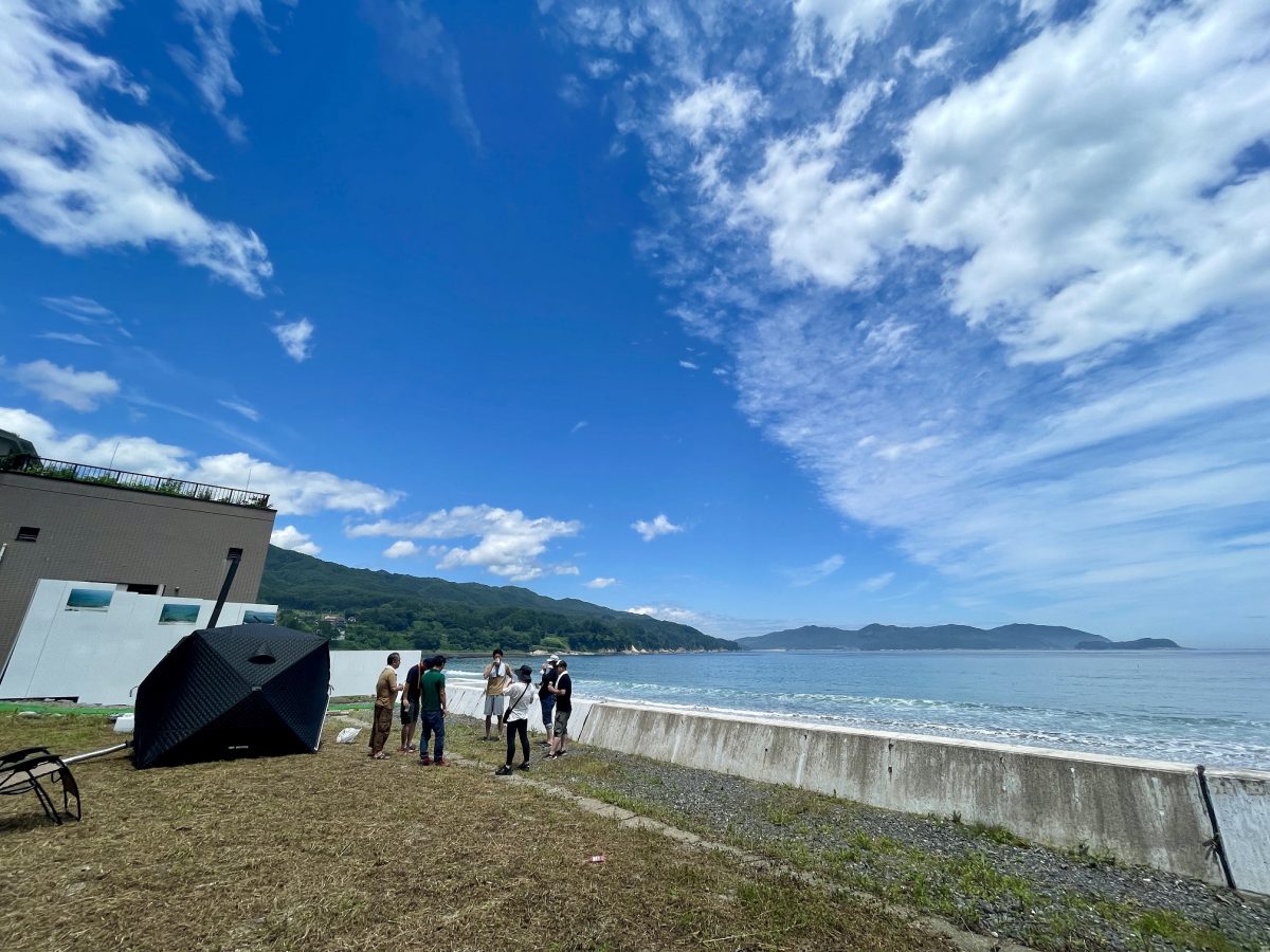 水風呂は目の前の「海」 大槌町観光交流協会がテントサウナ体験実施